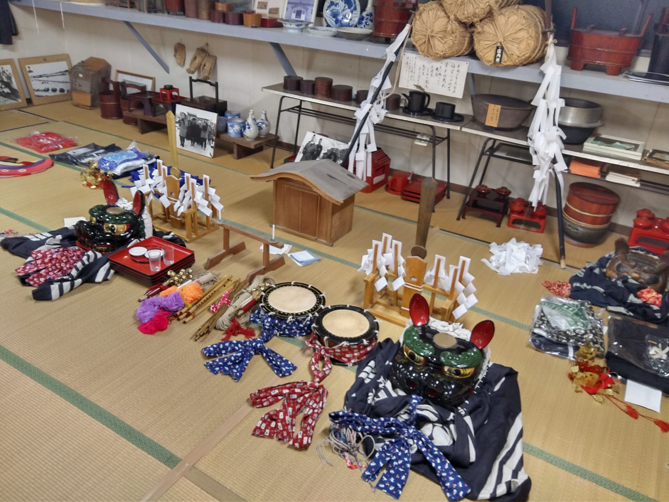 初午の神楽に向けて準備は順調
