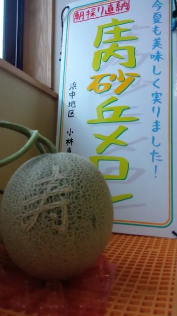 「寿」の文字入りメロン（非売品）