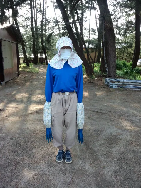 超人ユカが腕を最大限に伸ばした瞬間